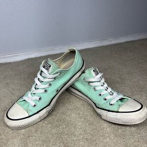 Converse Light Green Canvas Sneakers